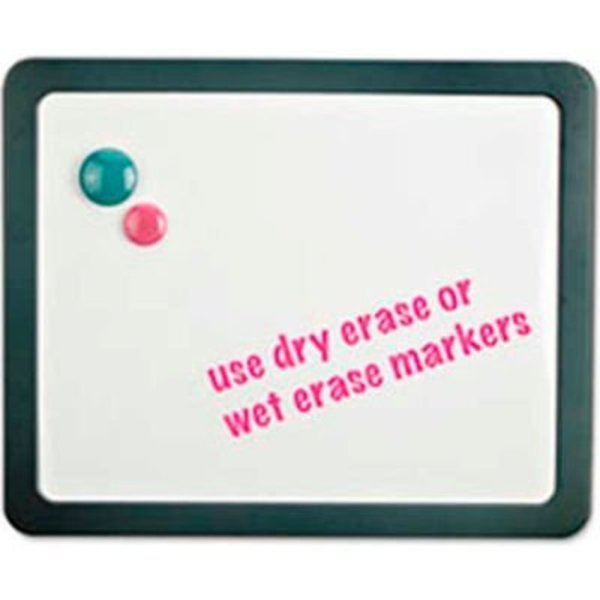 Universal Universal® Recycled Cubicle Dry Erase Board, Plastic Frame, 15-7/8"W x 12-7/8"H, White Melamine UNV08165